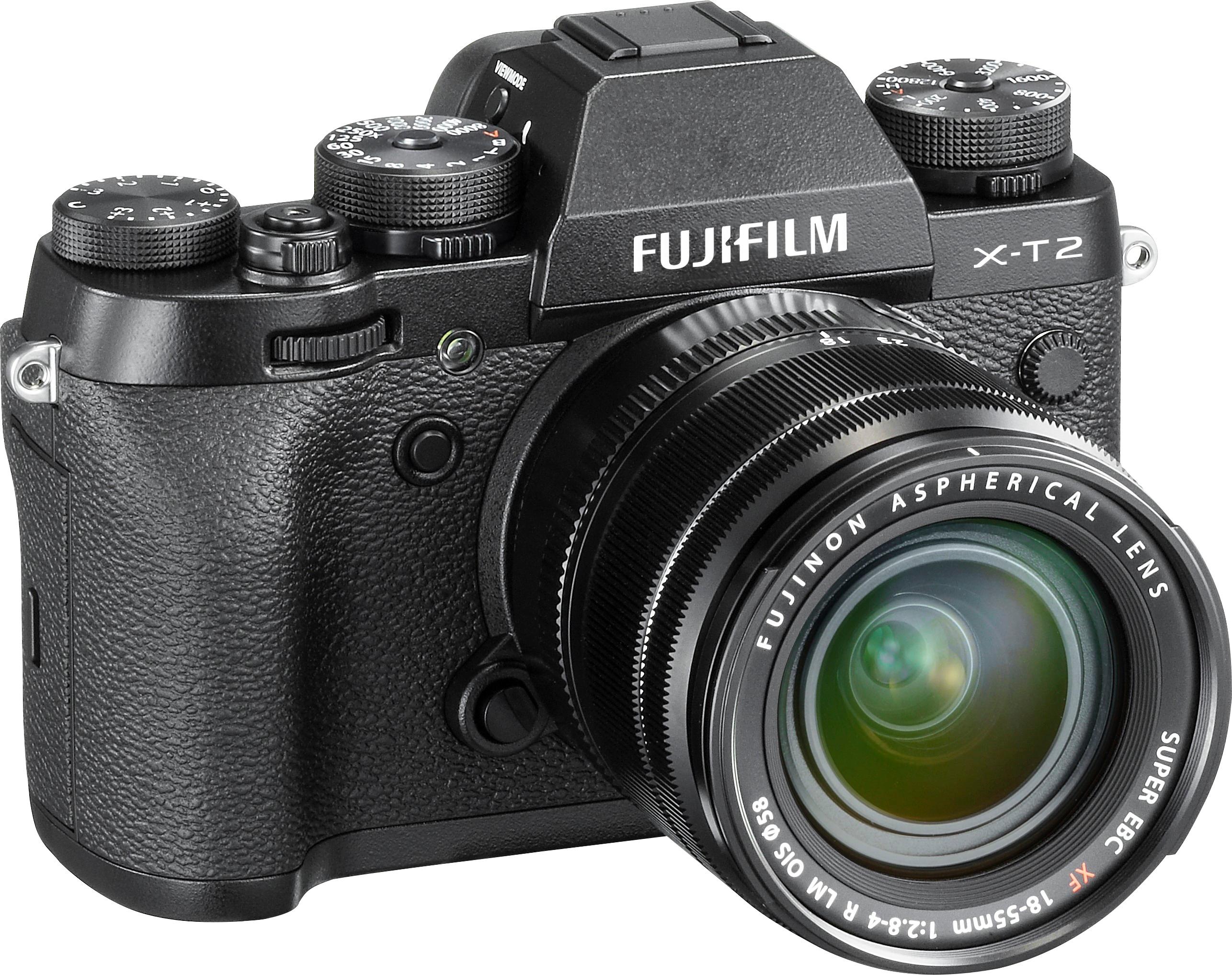 BES Pathologisch Voorrecht Best Buy: Fujifilm X-T2 Mirrorless Camera with 18-55mm Lens Black 16519314
