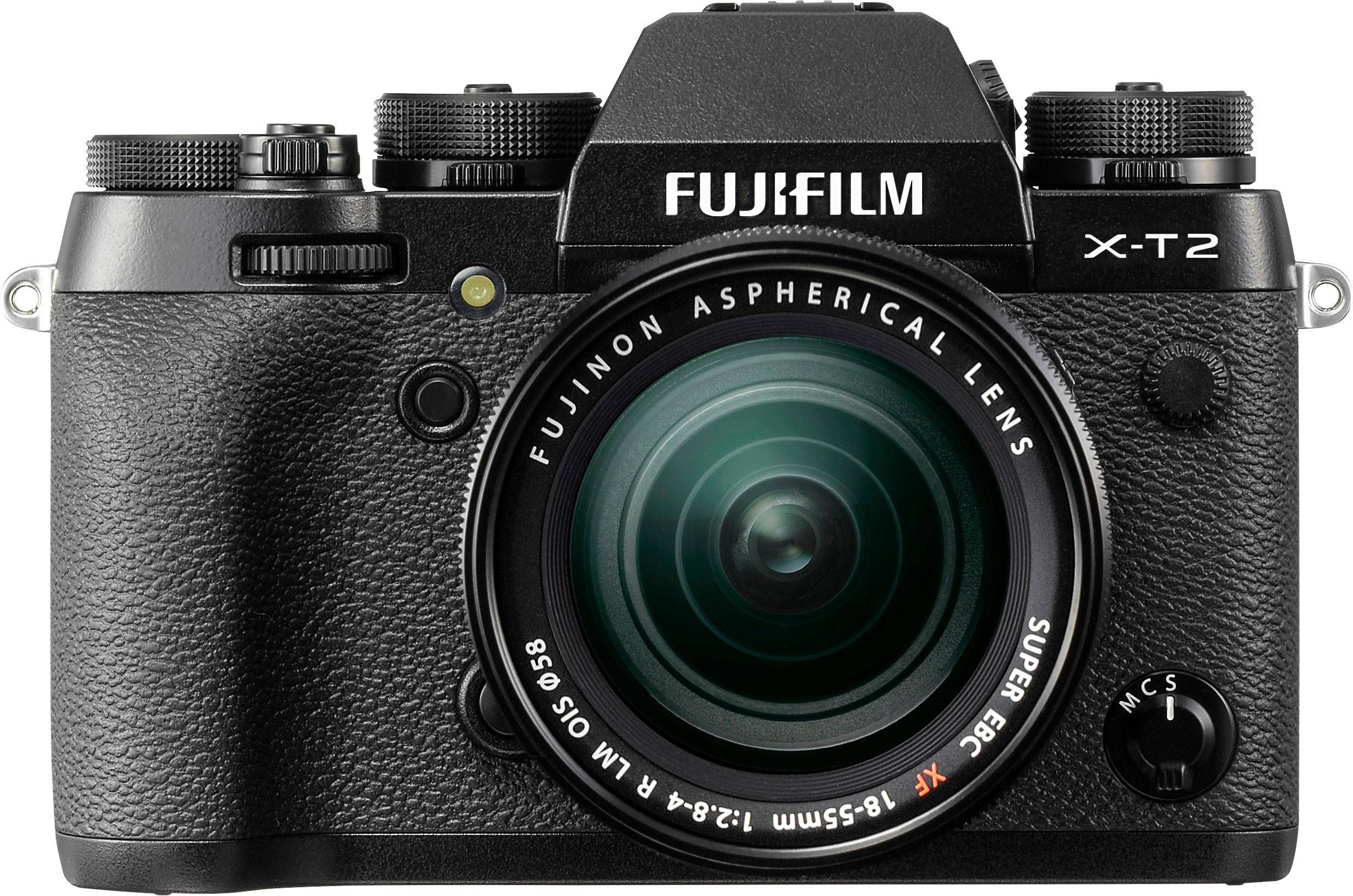 Fujifilm X-T2 Mirrorless Camera with 18-55mm Lens Black  - Best Buy