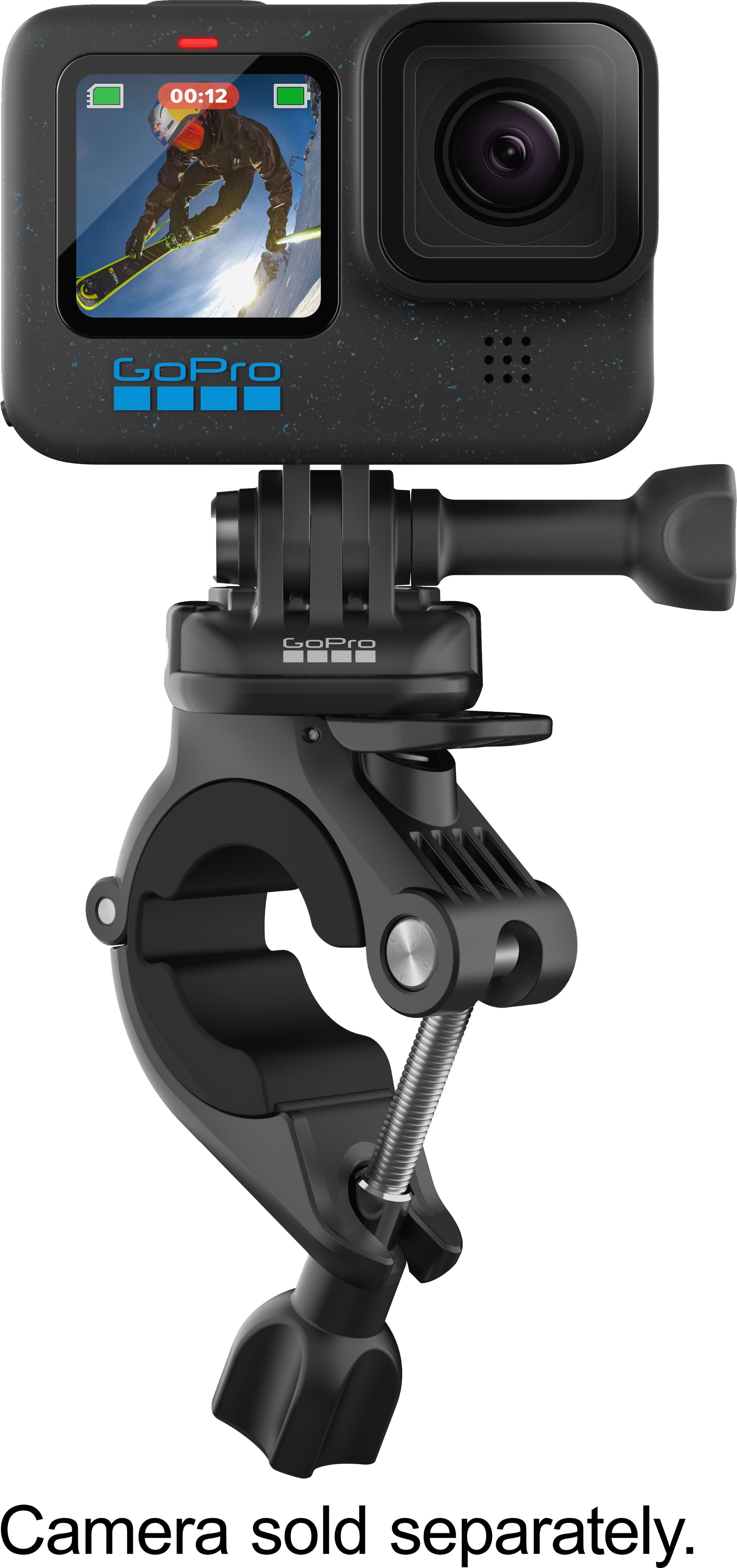 JMT 	 Camera Roll Bar Mount moto support avec bras pivotant réglable de trois voies pour caméra Gopro HD hero 2 3