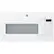 Front. GE - 2.1 Cu. Ft. Over-the-Range Microwave - White on white.