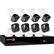 Front. Defender - 8-Channel, 8-Camera Wired 1080p 1TB DVR Surveillance System - Black/White.
