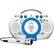 Front. Singing Machine - Tabeoke Portable Bluetooth Karaoke System - White.