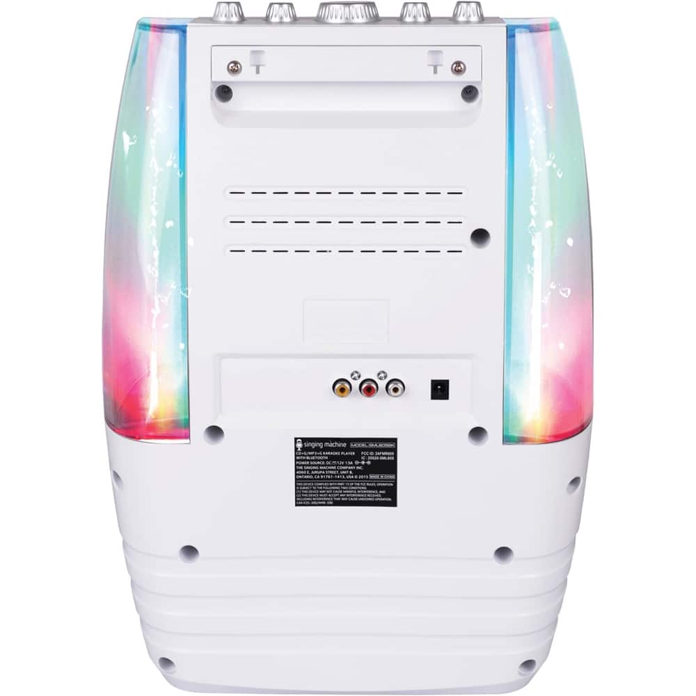 Back. Singing Machine - AGUA CD+G Karaoke System - White.