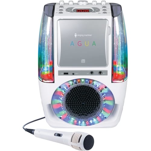 UPC 047237006078 product image for Singing Machine - AGUA CD+G Karaoke System - White | upcitemdb.com