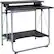 Angle. Calico Designs - Stow Away Computer Desk - Silver/Black.