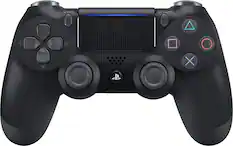 Front. Sony - DualShock 4 Wireless Controller for Sony PlayStation 4 - Jet Black.