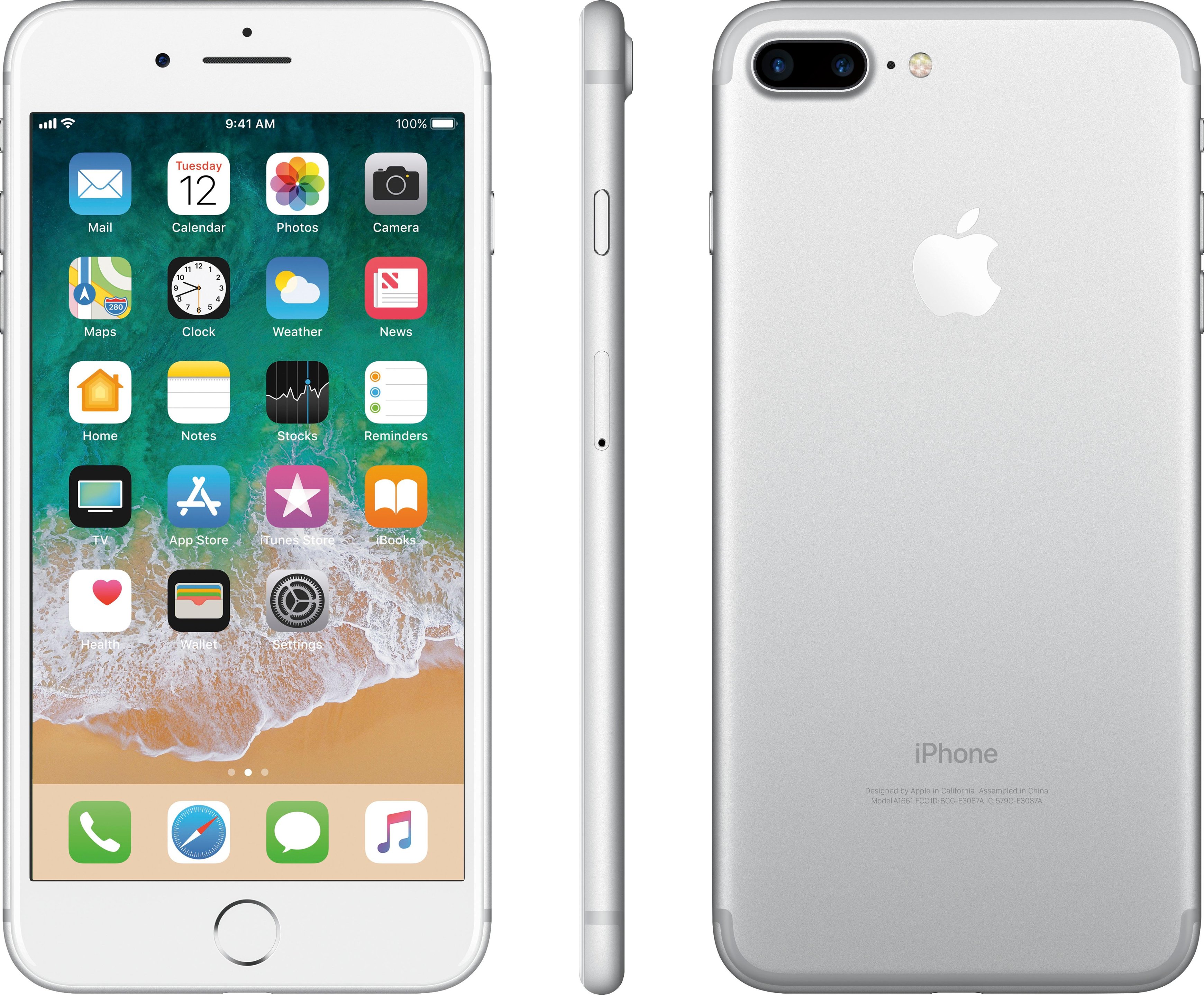 Best Buy Apple Iphone 7 Plus 128gb Silver Sprint Mn492ll A