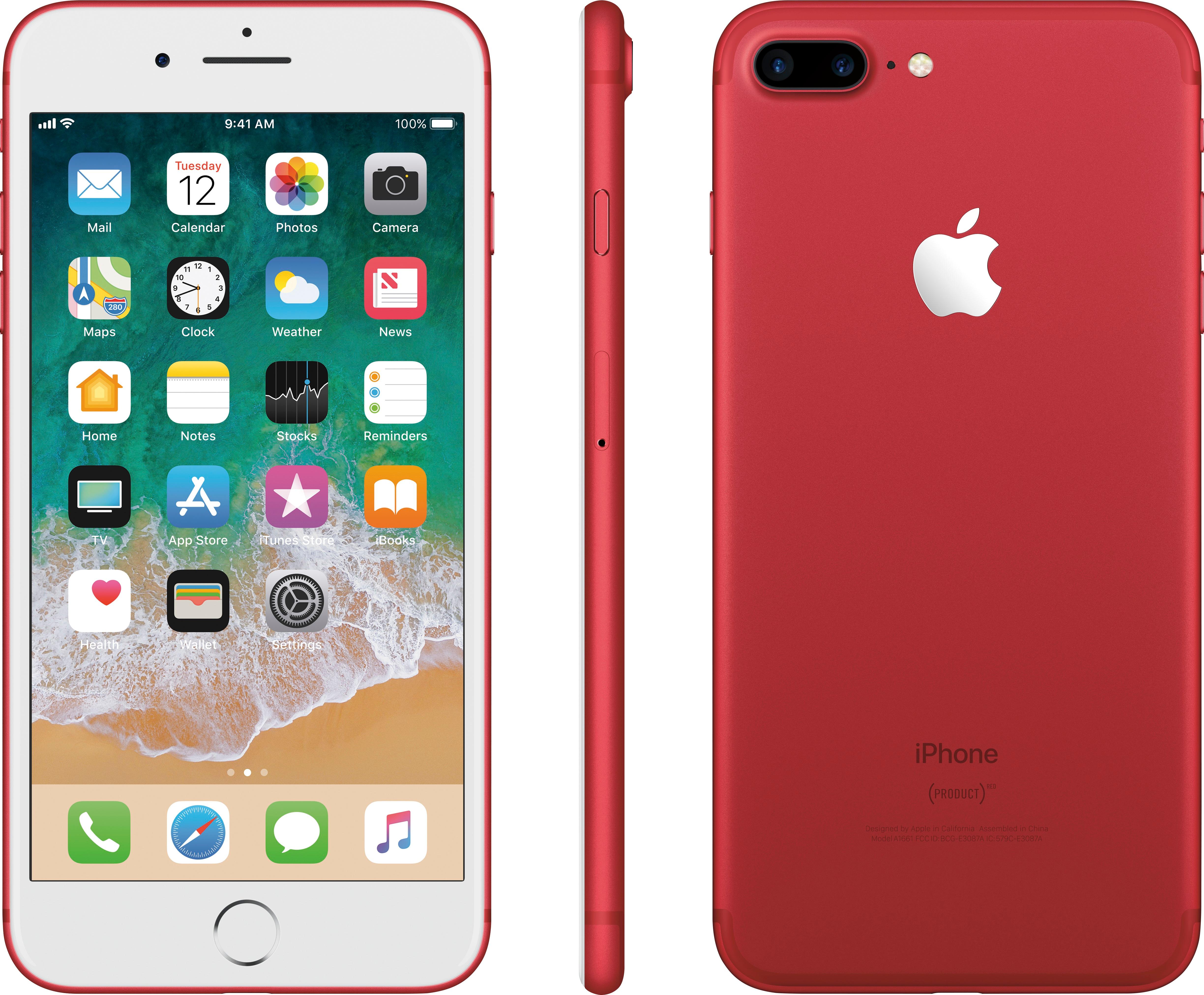 Best Buy Apple Iphone 7 Plus 128gb Product Red Verizon Mpqv2ll A