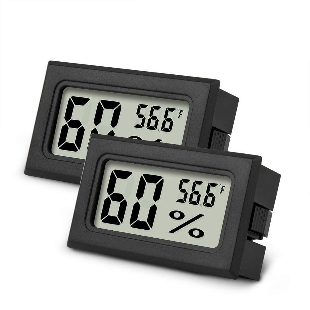 RTMB - AikTryee Hygrometer Indoor Humidity Monitor Temperature Humidity Gauge - Black