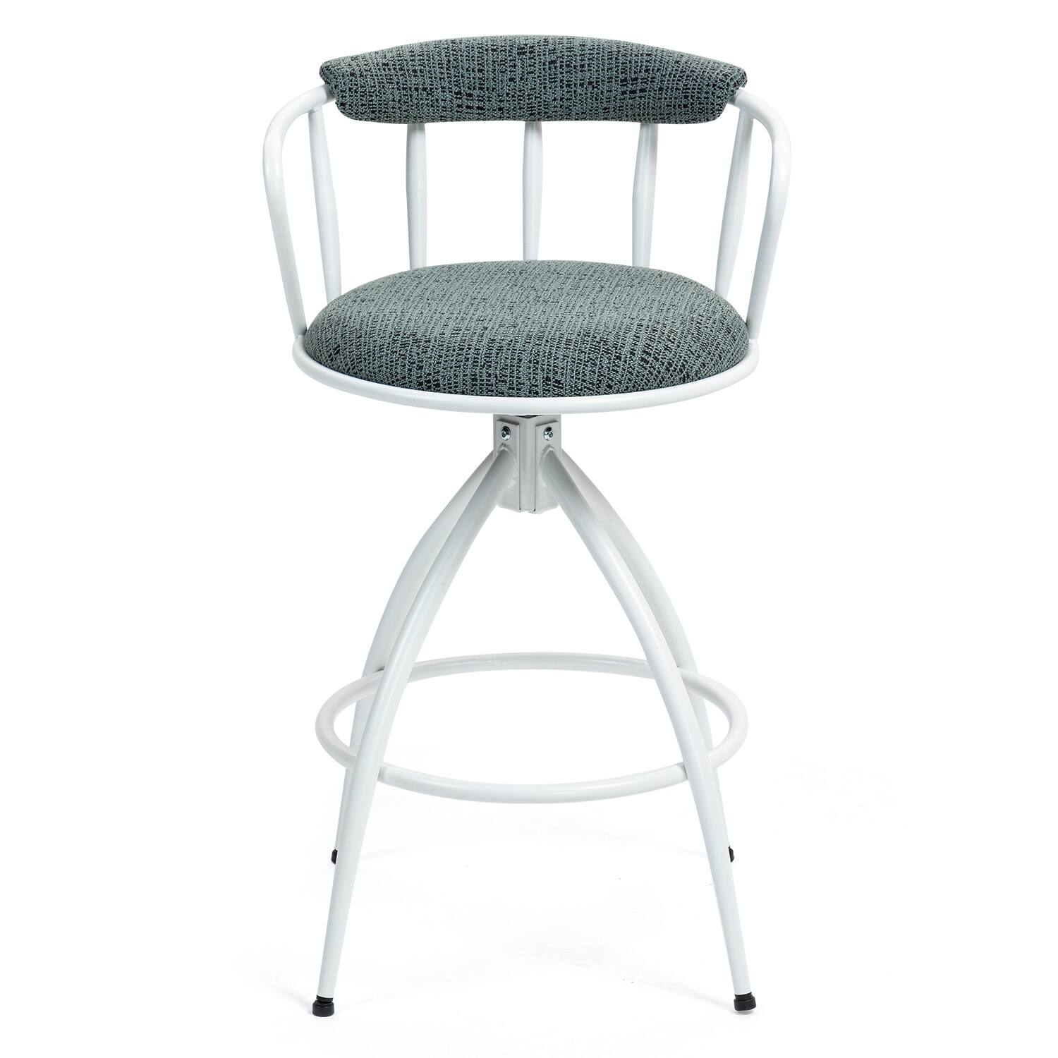 Alt View 5. HTUTWOO - Modern Bar Stools Set of 2, Adjustable Swivel Counter Height Bar Stool, Industrial Design Outdoor Stool - Green.