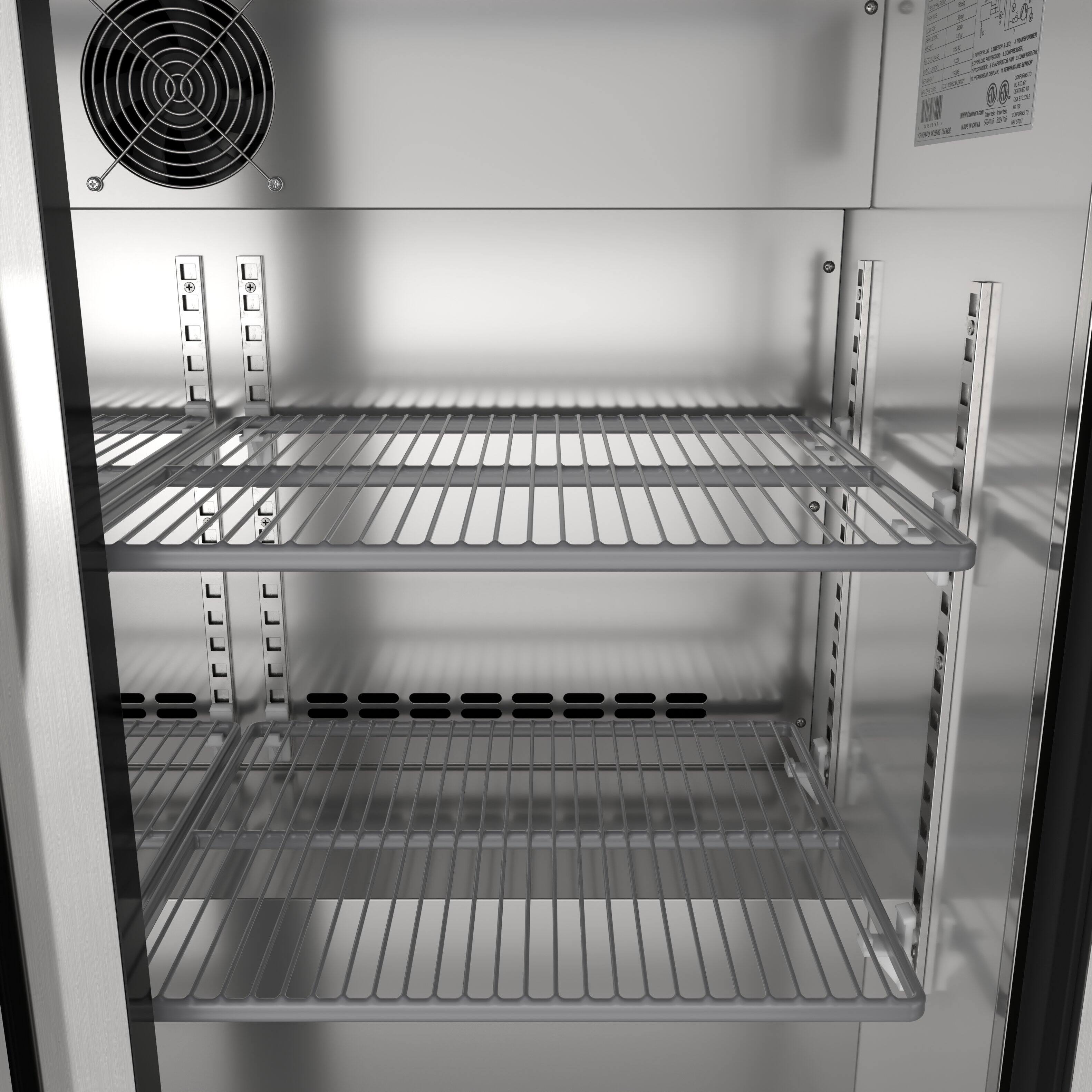 Alt View 6. Koolmore - 35 in. Two-Door Back Bar Refrigerator - 7.4 Cu Ft. BC-2DSW-SS - Stainless-Steel.