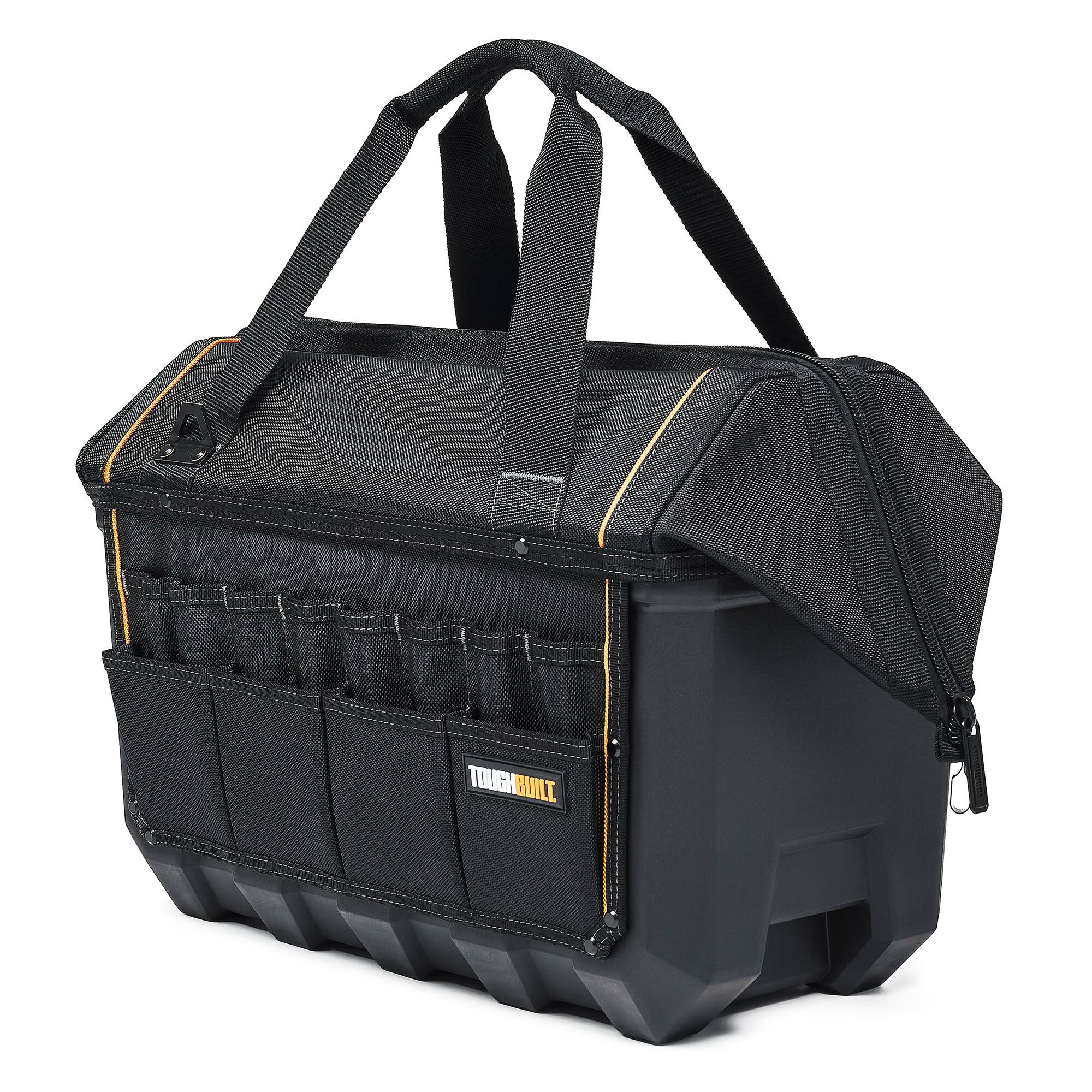 Alt View 4. ToughBuilt - ToughBuilt Waterproof Storage Tool Bag Pouch Organizer, XL Massive Mouth, Black - Black.