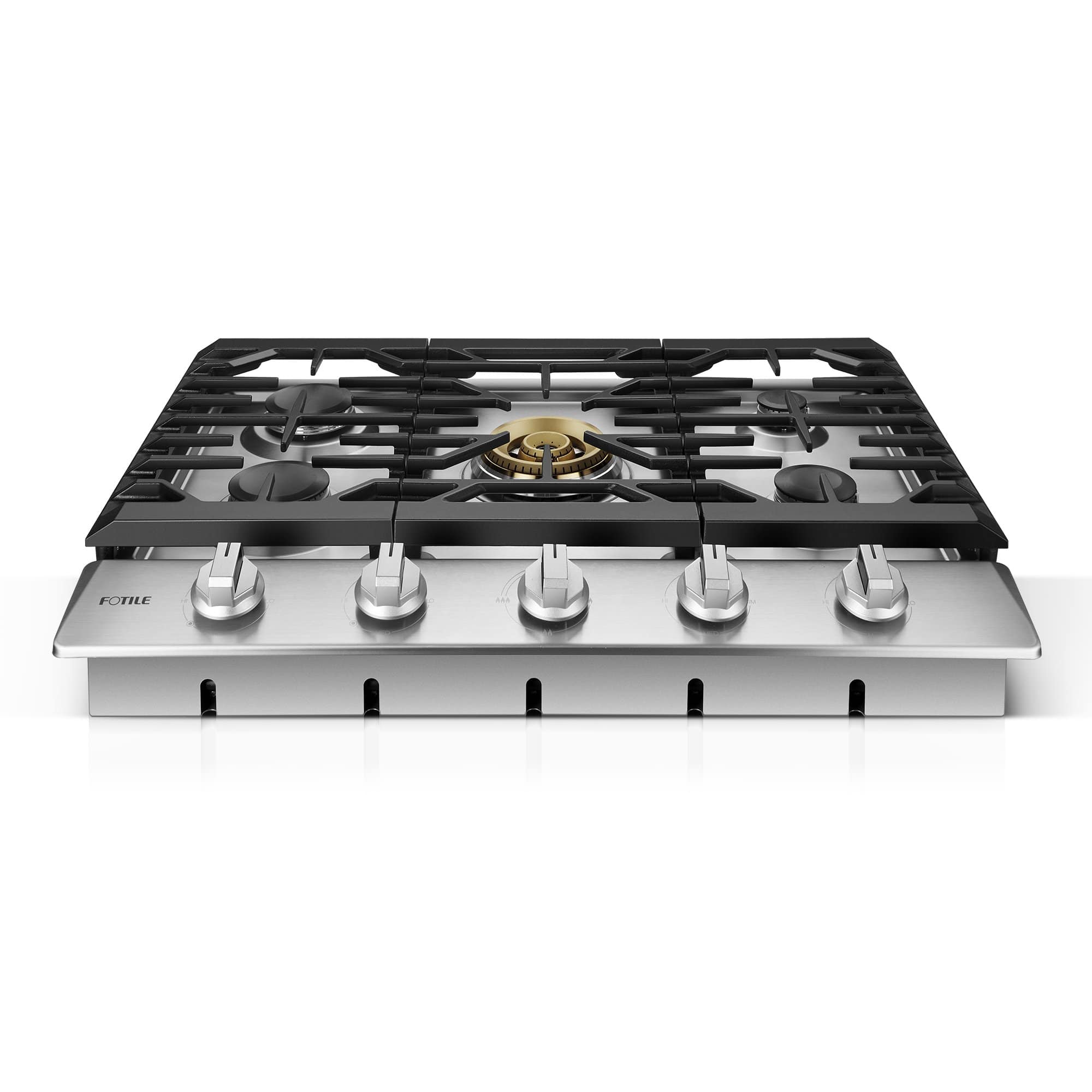 Back. FOTILE - FOTILE Tri-Ring 30" Gas Cooktop in Stainless Steel with 5 Burners Including Flame Failure Device - Stainless steel.