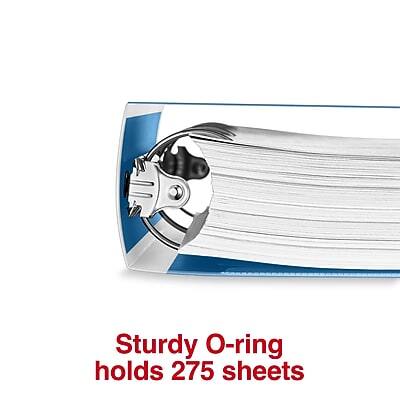 Sturdy O-ring holds 275 sheets