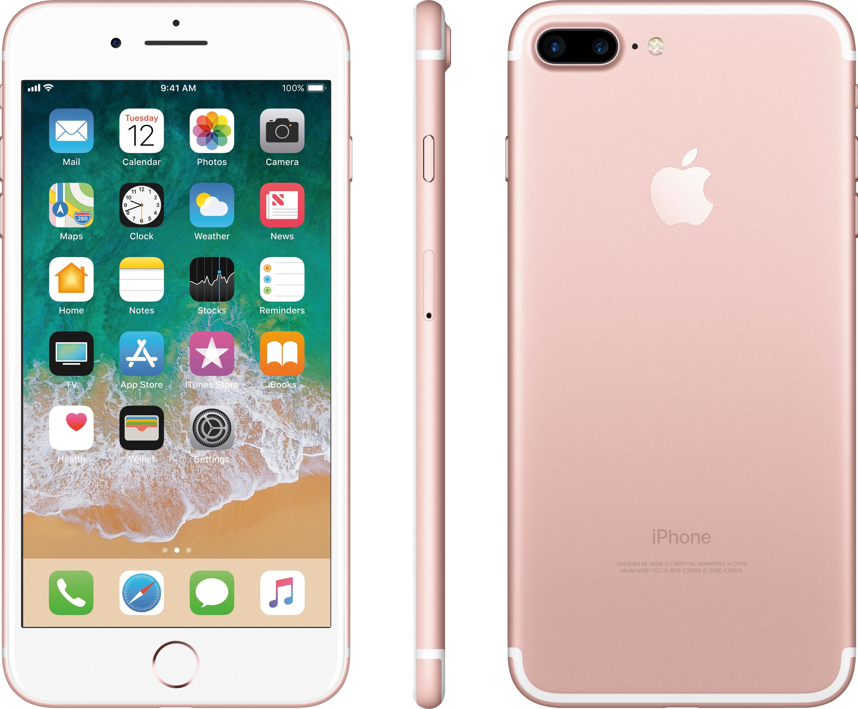 スマートフォン/携帯電話 スマートフォン本体 Best Buy: Apple iPhone 7 Plus 128GB Rose Gold (Verizon) MN4C2LL/A