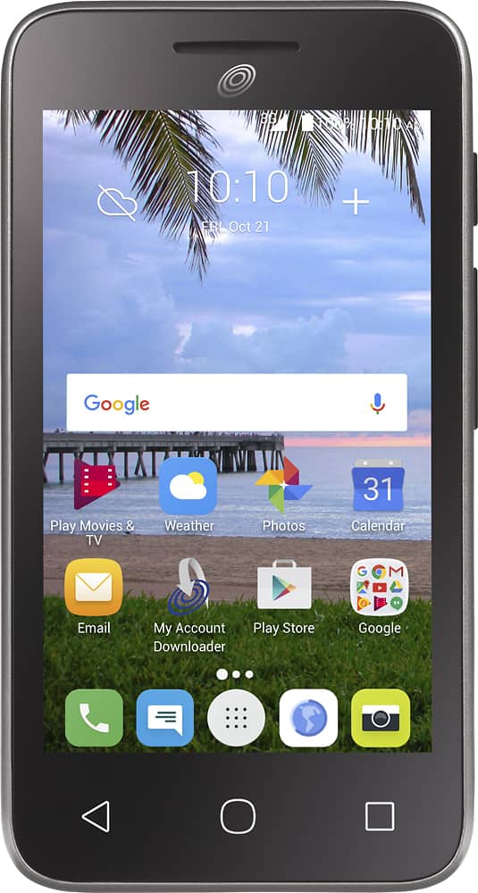 Front. Tracfone - Alcatel One Touch Pixi Unite with 8GB Memory Prepaid Cell Phone.