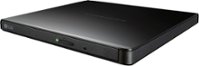 LG - 8x External USB 2.0 Double-Layer DVD±RW/±R/-RAM/CD-RW Drive - Black - Front_Zoom