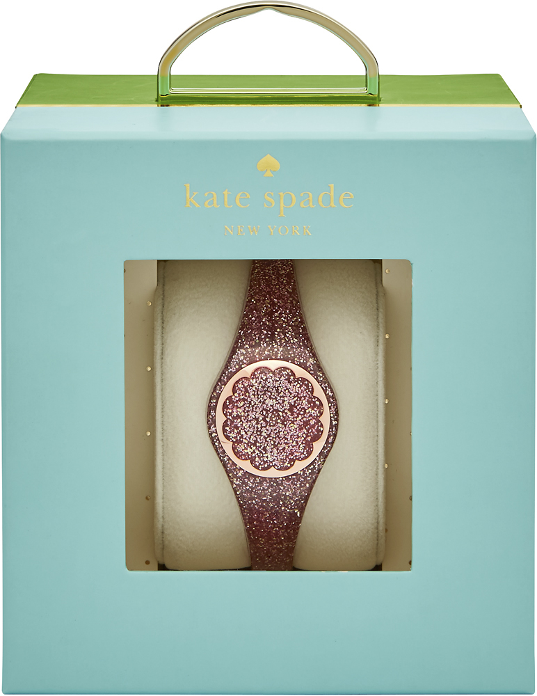 Best Buy: kate spade new york scallop Activity Tracker rose gold-tone and  rose gold glitter KSA31205