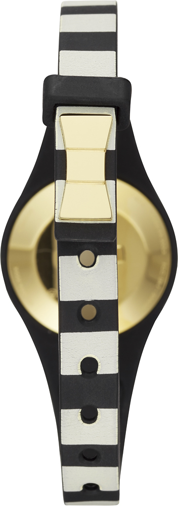 Best Buy: kate spade new york scallop Activity Tracker gold-tone and  black-and-cream stripe KSA31207