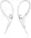 Front. Sony - AS410AP Sport In-Ear Headphones - White.
