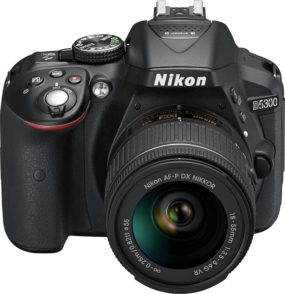 Alt View 15. Nikon - D5300 DSLR Camera with AF-P VR DX 18-55mm and AP-P DX 70-300mm Lenses - Black.