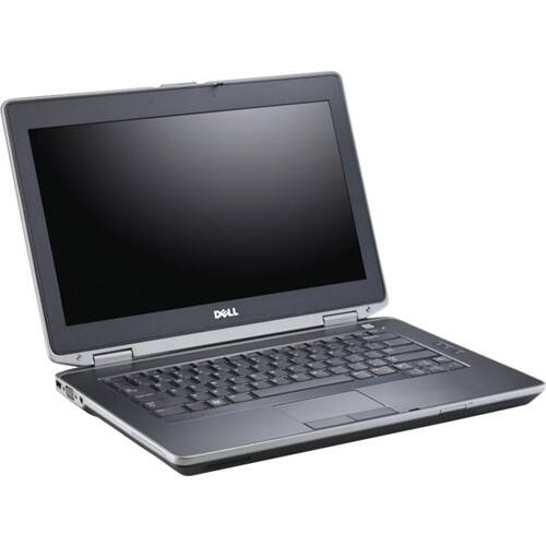 Left View: Dell - Latitude 14" Refurbished Laptop - Intel Core i5 - 8GB Memory - 500GB Hard Drive - Gray