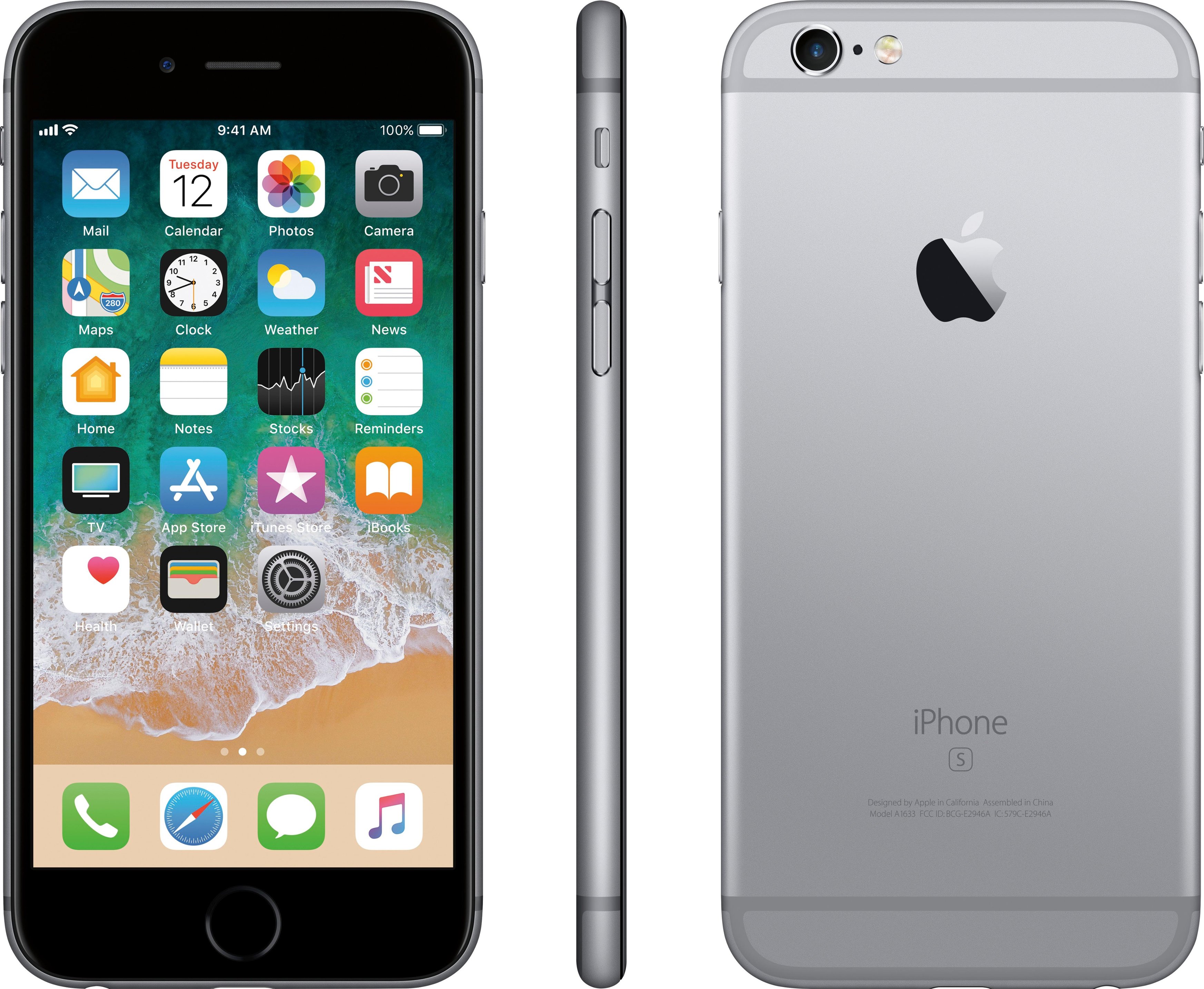 Best Buy: Apple iPhone 6s 128GB Space Gray (Verizon) APPLE SKU 36