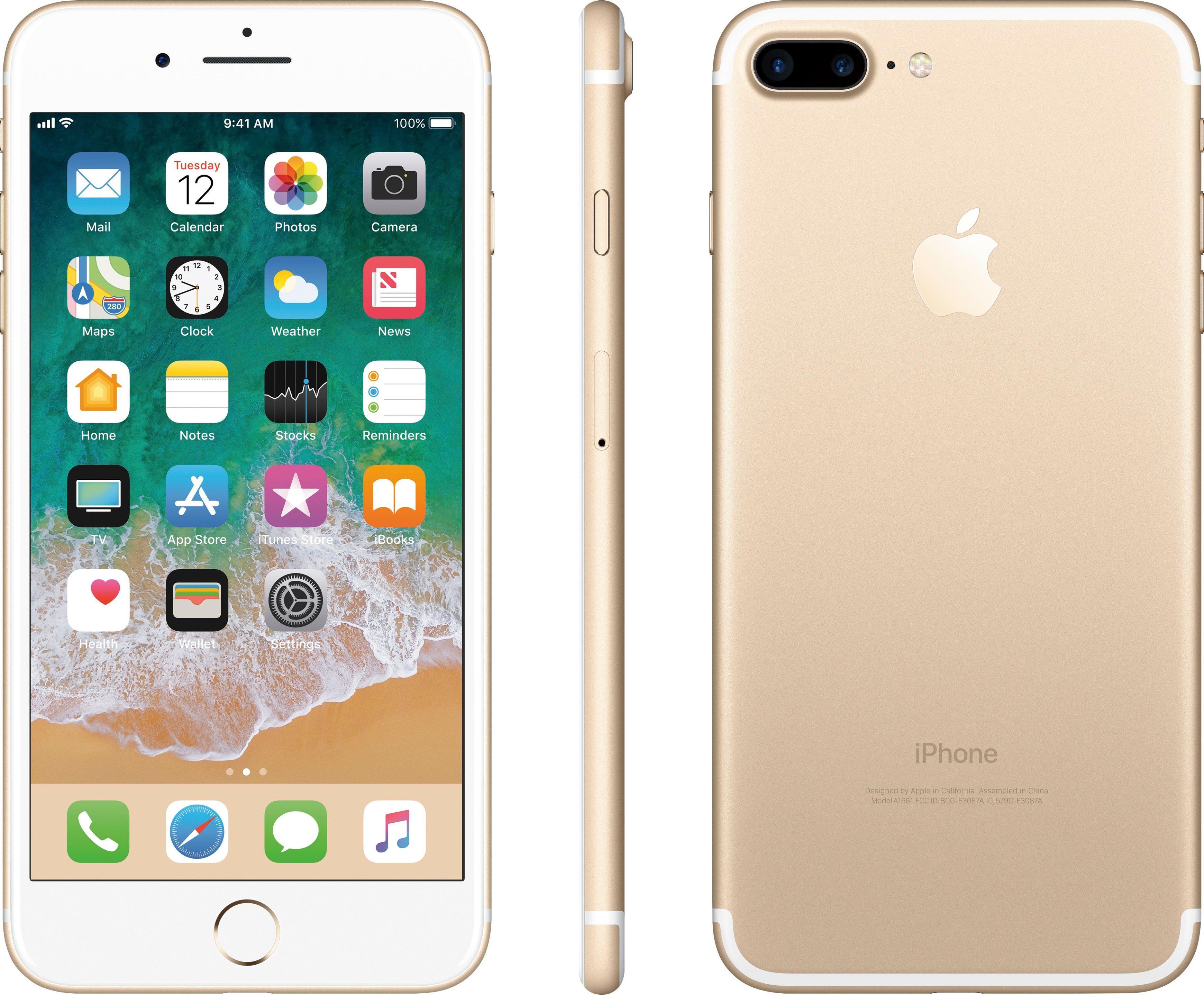 Apple - 美品 iPhone7 128GB GOLD SIMフリーの+inforsante.fr
