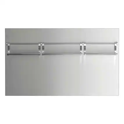 Front. Fisher & Paykel - Backguard for Ranges - Brushed Stainless Steel.