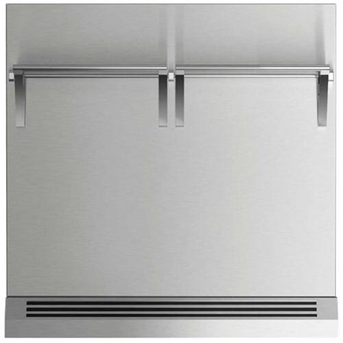 Front. Fisher & Paykel - Backguard for Ranges - Brushed Stainless Steel.