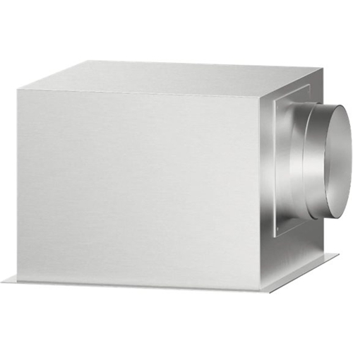 Left View: Unbranded - 36" Full Width Duct Cover - Stainless Steel