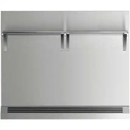 Front. Fisher & Paykel - Backguard for Ranges - Stainless Steel.