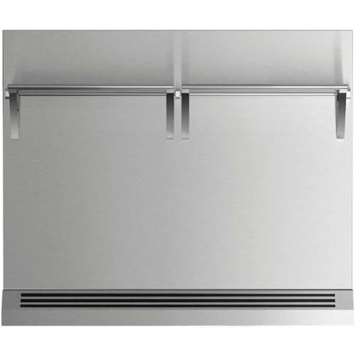 Front. Fisher & Paykel - Backguard for Ranges - Stainless Steel.