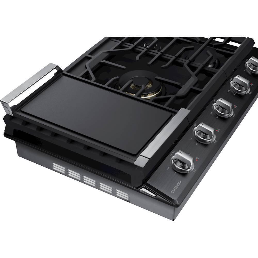 Best Buy Samsung 30" Gas Cooktop Black Stainless Steel NA30K7750TG
