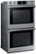 Angle. Samsung - 30" Double Wall Oven with Flex Duo, Steam Cook and WiFi - Stainless Steel.