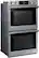 Angle. Samsung - 30" Double Wall Oven with Flex Duo, Steam Cook and WiFi - Stainless Steel.