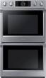 Samsung - 30" Double Wall Oven - Stainless Steel - Larger Front