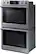 Left. Samsung - 30" Double Wall Oven with Flex Duo, Steam Cook and WiFi - Stainless Steel.