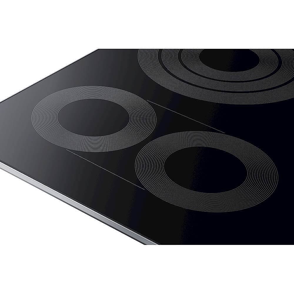 Alt View 15. Samsung - 36" Electric Cooktop with WiFi and Rapid Boil - Stainless Steel.