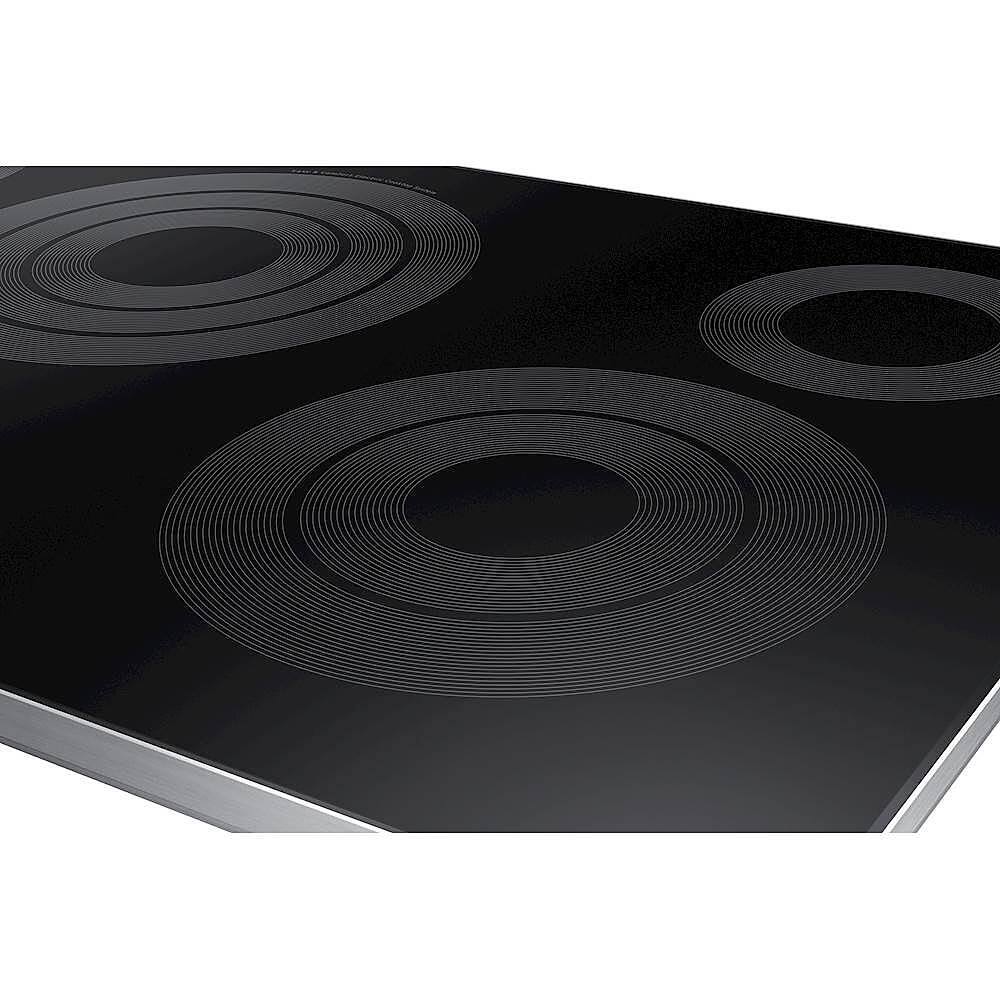 Alt View 16. Samsung - 36" Electric Cooktop with WiFi and Rapid Boil - Stainless Steel.