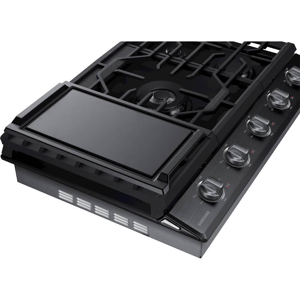 Best Buy Samsung 30" Gas Cooktop Black Stainless Steel NA30K6550TG