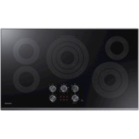 Samsung - 36" Electric Cooktop with WiFi - Black Stainless Steel - Front_Zoom
