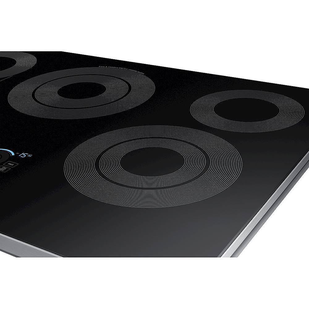 Alt View 11. Samsung - 30" Electric Cooktop with WiFi and Rapid Boil - Stainless Steel.
