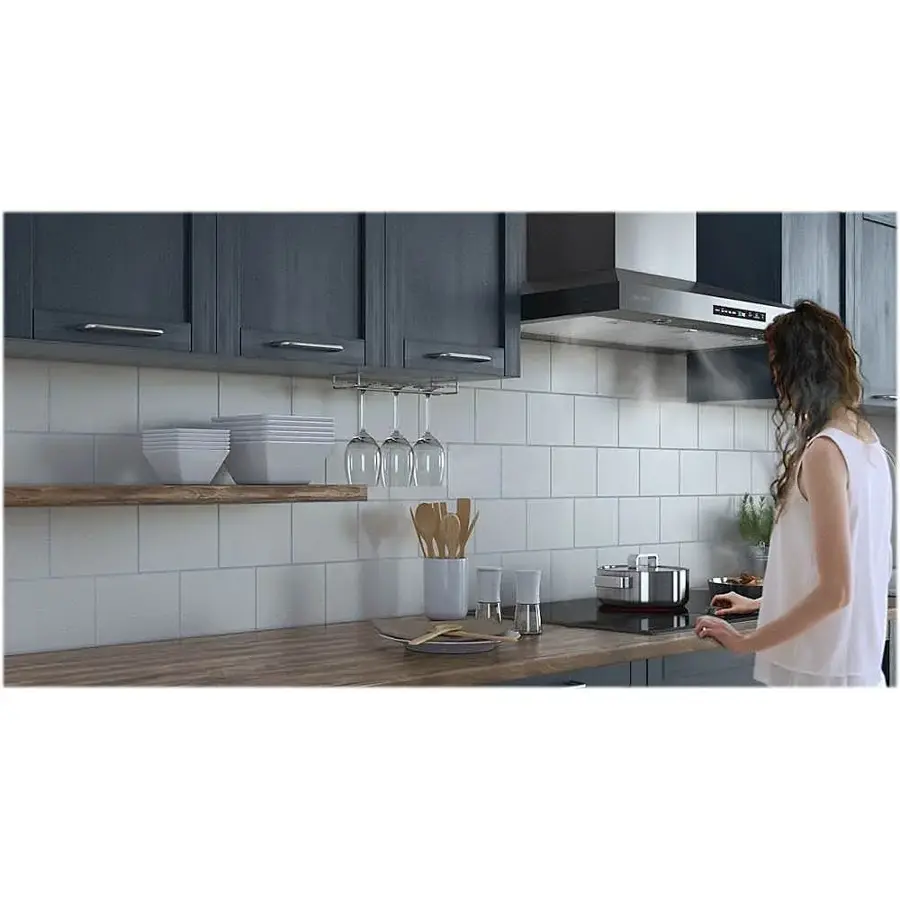 Alt View 14. Samsung - 30" Electric Cooktop with WiFi and Rapid Boil - Stainless Steel.