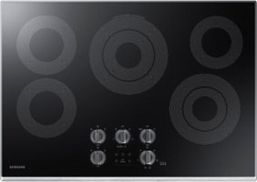 Samsung - 30" Electric Cooktop with WiFi - Stainless Steel - Front_Zoom