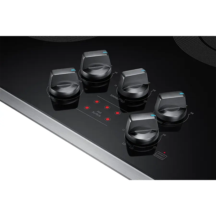 Alt View 12. Samsung - 30" Electric Cooktop with WiFi - Stainless Steel.