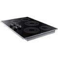 Left. Samsung - 30" Electric Cooktop with WiFi - Stainless Steel.