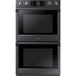 Samsung - 30" Double Wall Oven - Black Stainless Steel - Larger Front