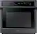 Front. Samsung - 30" Single Wall Oven with Steam Cook and WiFi - Fingerprint Resistant Black Stainless Steel.