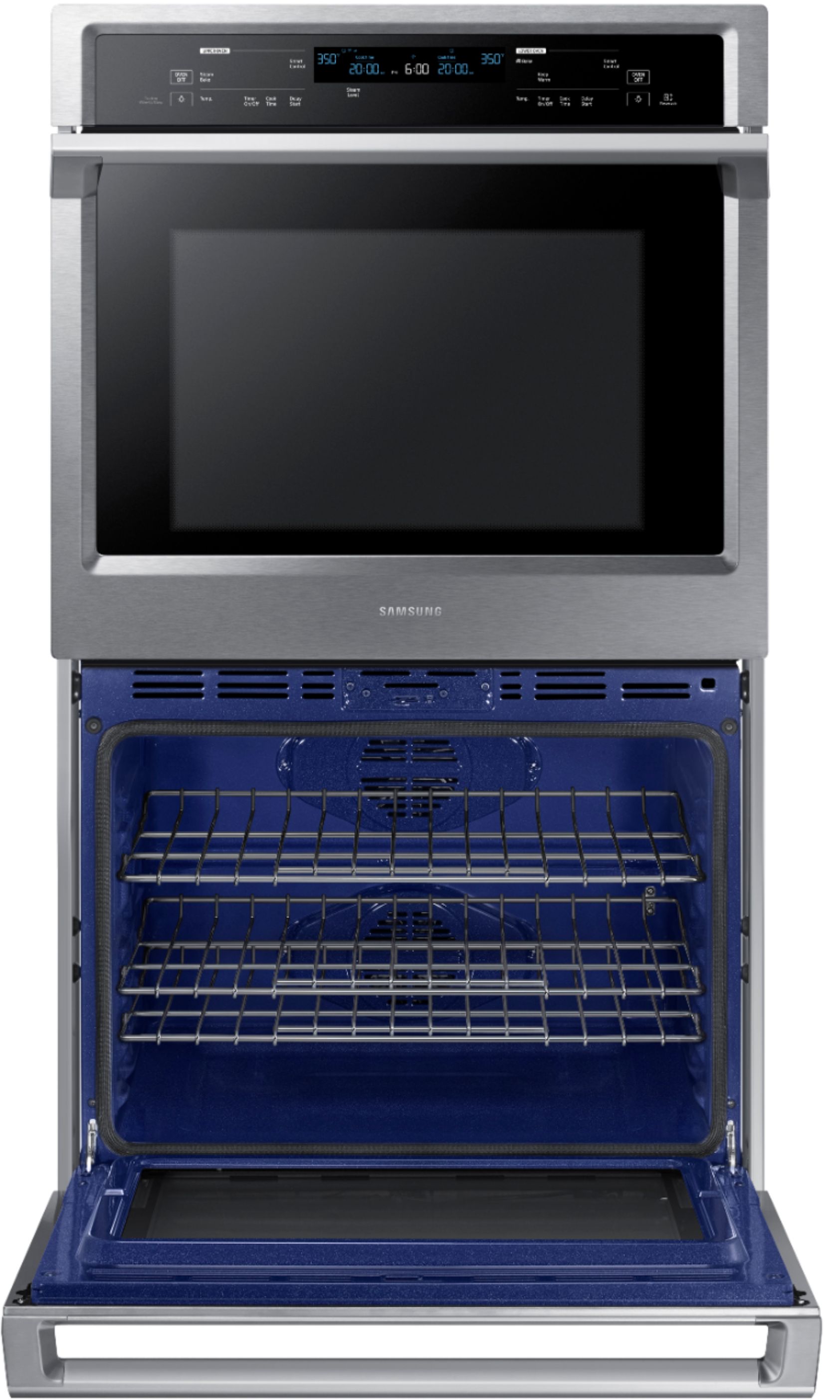 Samsung 30" Double Wall Oven with Steam Cook and WiFi Stainless steel
